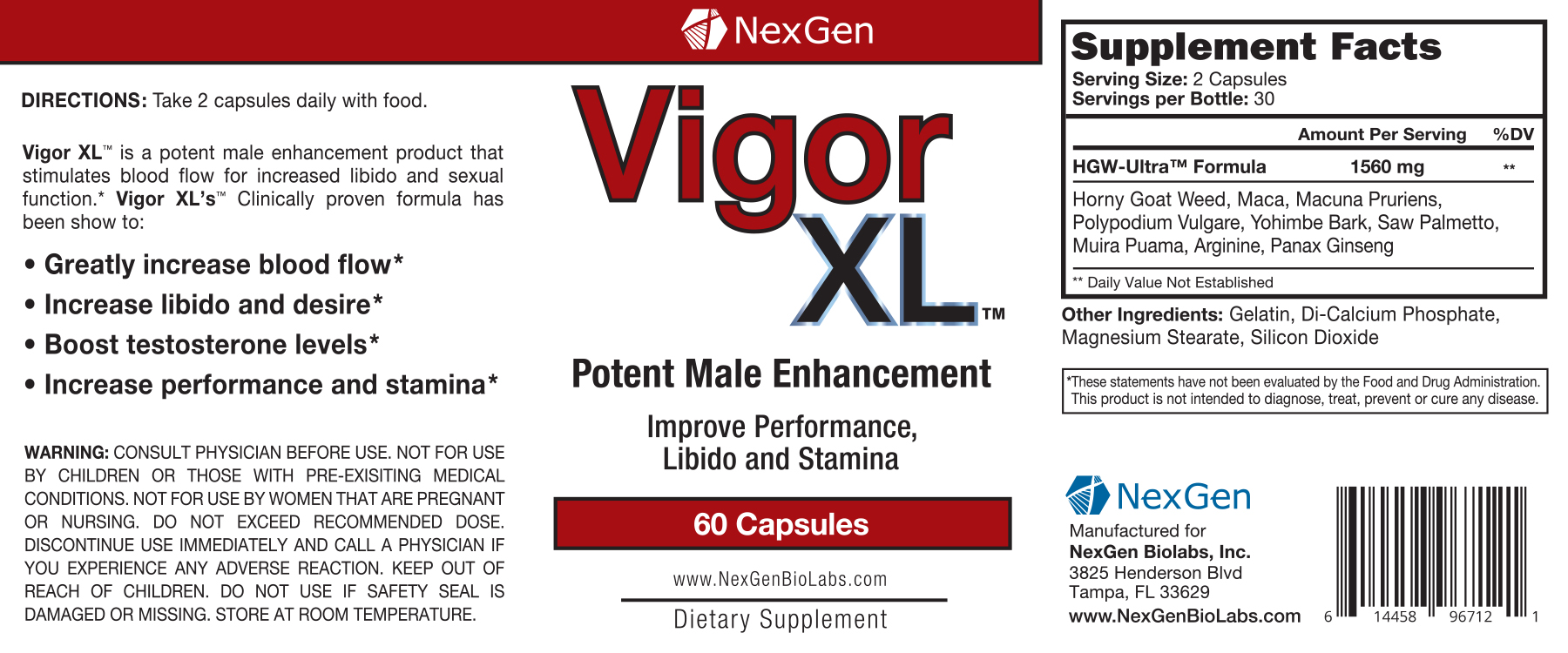 Vigor XL | Best Erectile Dysfunction Supplement